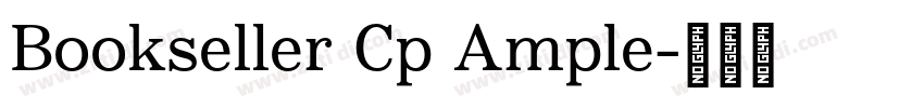 Bookseller Cp Ample字体转换